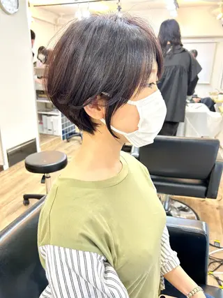 ショート カラー lab.by ioe中崎店所属・中北篤志 ショートボブのヘアスタイル