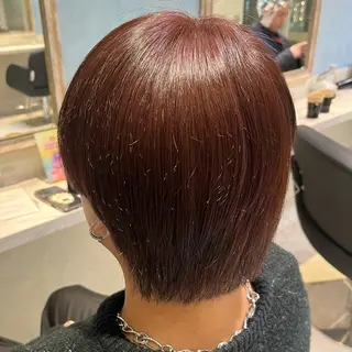 ショート カラー 💖ブリーチ/暖色 𝐘𝐮𝐢💖のヘアスタイル