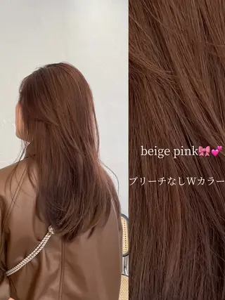 ロング カラー aoi/暖色カラー/ プツッとボブ🎀のヘアスタイル