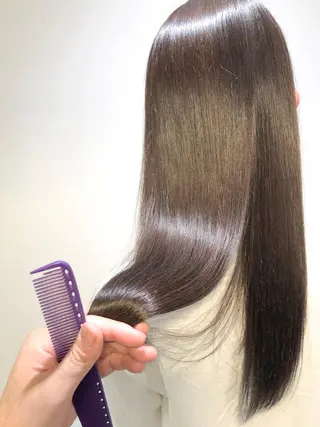 セミロング カラー 髪質改善 suzukiのヘアスタイル