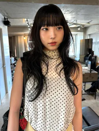 ロング カラー 金髙 日優のヘアスタイル