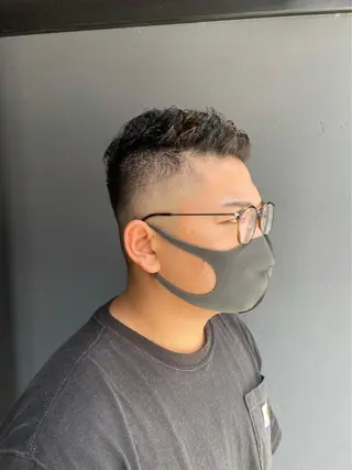 ショート パーマ salowin所属・吉ヶ別符 亮祐のヘアスタイル