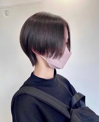 ショート パーマ ナチュラル×色気パ ーマ 渋谷/マナミのヘアスタイル