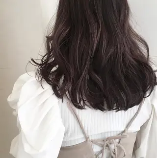 セミロング カラー ヘアアレンジ mizu kiのヘアスタイル
