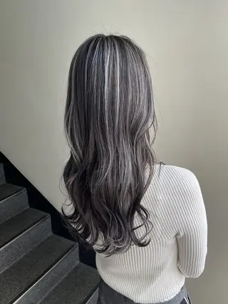 ロング カラー 🌈ダブルカラー🌈 💚みやのしんじ💚のヘアスタイル