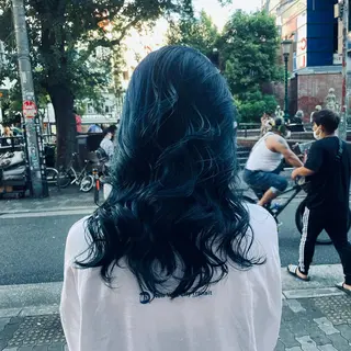 ミディアム カラー Hiroto／ インナーカラー／神戸のヘアスタイル