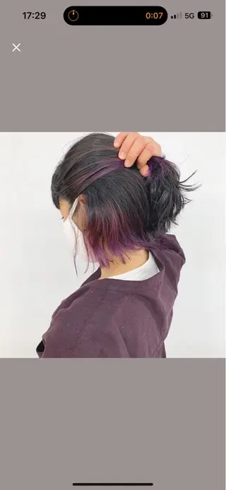 ミディアム カラー 【U24割引あり】 相馬一真のヘアスタイル