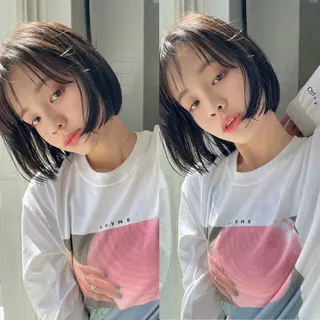 ショート 透明感カラー/顔周り 臼井逸美のヘアスタイル