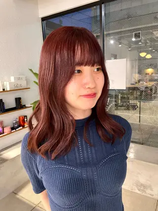 セミロング カラー ユウナ🎀レイヤー/ 暖色カラーのヘアスタイル