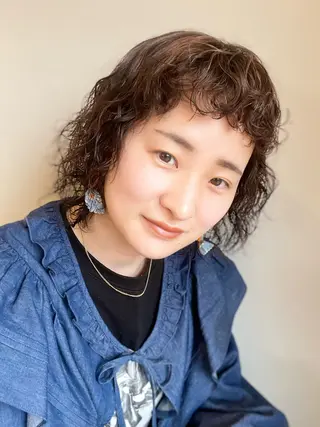 ミディアム カラー ちほ /ボブスタイルのヘアスタイル