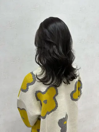 セミロング カラー 艶カラー/縮毛矯正 /髪質改善/はるたのヘアスタイル