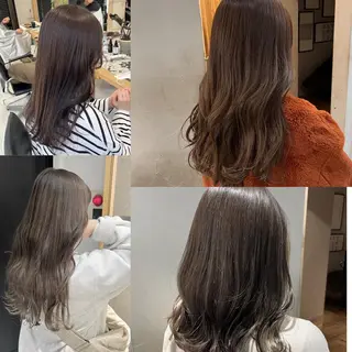 ロング カラー ナミ🩶暗髪/暖色 ❤️/透明感/縮毛のヘアスタイル