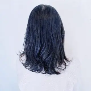 ミディアム カラー The book hand salon所属・伊藤 さやかのヘアスタイル