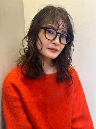 パーマ rinaショート /ハッシュカットのヘアスタイル