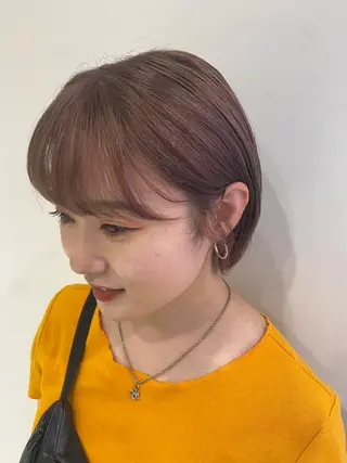 ショート カラー Yahiko ハイトーンのヘアスタイル