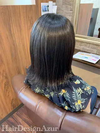 ミディアム HairDesign Azurのヘアスタイル