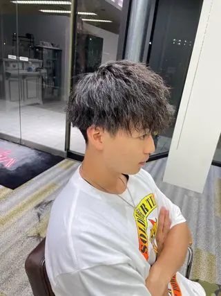 ショート パーマ メンズ 【メンズ特化】岩瀬 武【メンズパーマ】のヘアスタイル