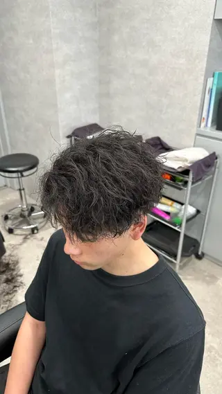 ショート カラー パーマ メンズ キッズ 🔥パーマ特化🔥 優馬のヘアスタイル