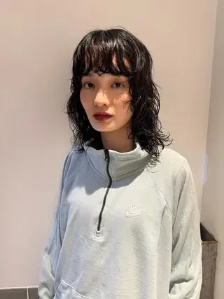 ショート カラー パーマ CEINE PATHのヘアスタイル