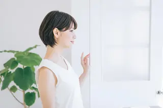 ミディアム パーマ カラー 髪質改善 美容室Atomのヘアスタイル