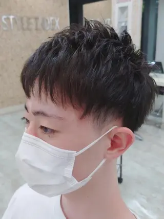 ショート メンズ パーマ 山田 賢二のヘアスタイル