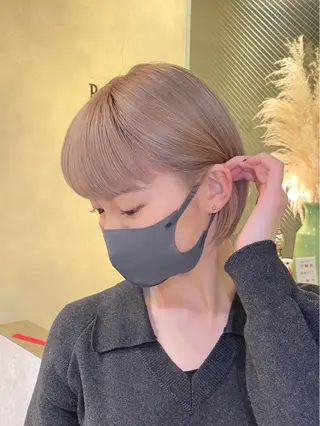 ショート カラー 中韓mix💖 トレンドヘアMIKUのヘアスタイル