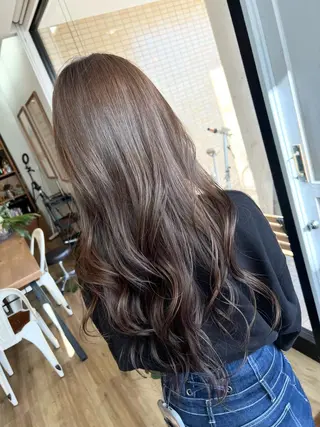 ロング カラー 堀 望美のヘアスタイル