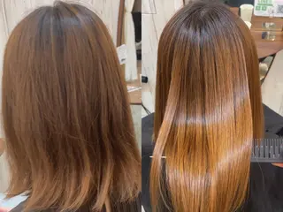 ミディアム 縮毛/レイヤー 韓国/橋口のヘアスタイル