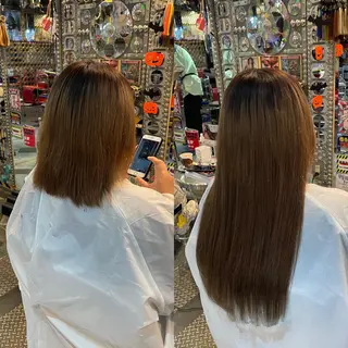 ロング カラー ヘアアレンジ マツエク・マツパ haco+所属・🌈派手髪エクステ ブレイズ🌈ひろとのヘアスタイル