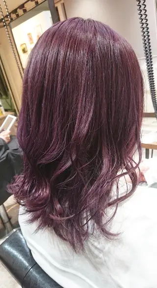 ミディアム カラー ACROあべの店所属・艶カラー/インナー /グラデ/大西小百合のヘアスタイル