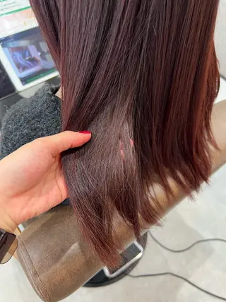 ミディアム カラー studio HEAP 辻堂 髪質改善サロン所属・美髪矯正/髪質改善 🌼 原田 愛弓のヘアスタイル