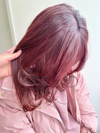 ミディアム カラー 暖色カラー/似合わせ カット/名古屋/辻のヘアスタイル