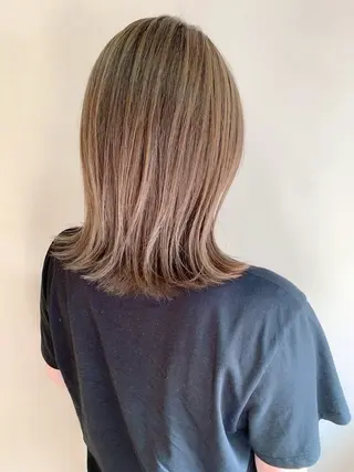 ミディアム 縮毛矯正／髪質改善 🌼mizukiのヘアスタイル