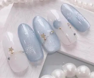 ネイル H3 Nail Tsuki🦋💙のネイルデザイン