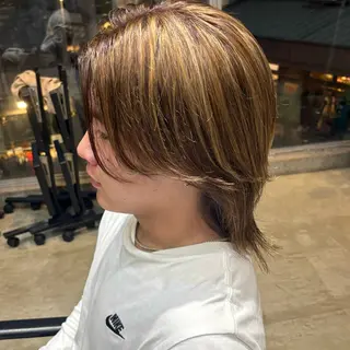 ショート カラー ヘアアレンジ メンズ 🥀ツヤカラー🐾 /hinata✞✟のヘアスタイル