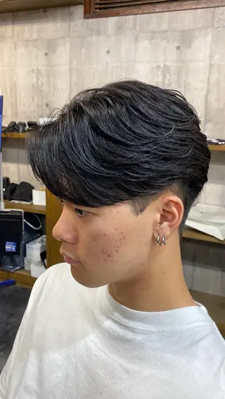 ミディアム Maison所属・メンズ特化 浜本志厳のヘアスタイル