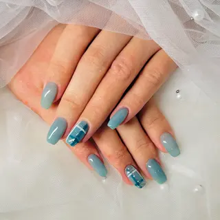 ネイル AYAKA🩵難波♡ 韓国ネイルで可愛く♡のネイルデザイン