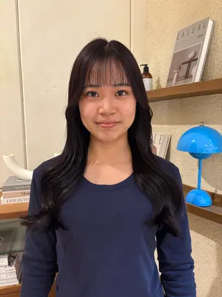 ロング 武田玲音/カラー モデル/堀江のヘアスタイル