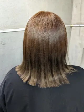 カラー ミディアム 艶髪韓国ヘア🇰🇷 韓国風メンズカット のヘアスタイル