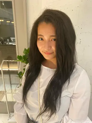 ロング カラー ナチュラル/韓国💎 haruka 💎のヘアスタイル