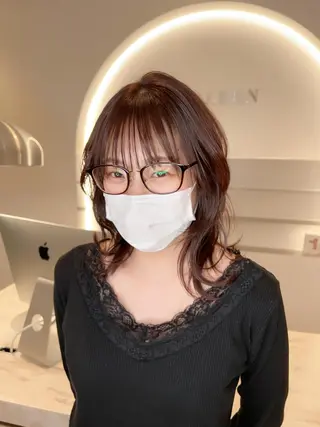 ミディアム macaron郡山 橋本洋志のヘアスタイル