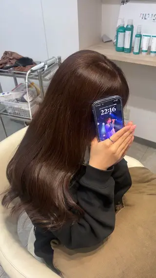 ロング neaf 六本木店所属・六本木🫧ハイライト 望月彩音のヘアスタイル