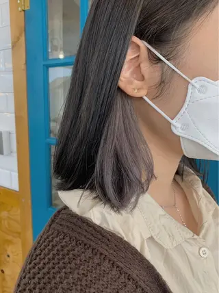 ショート カラー KANA/ボブ/ インナーカラー/艶髪のヘアスタイル