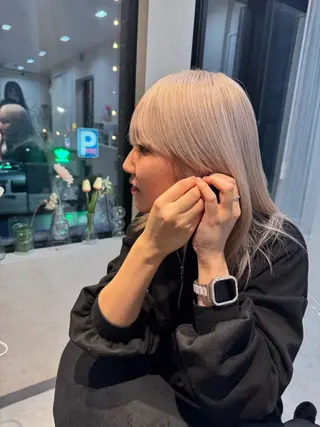 ミディアム カラー コイデ リュウセイのヘアスタイル