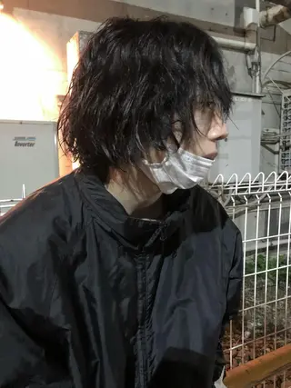 ミディアム パーマ メンズ 7Bridge所属・ハッシュカット 小西貫太のヘアスタイル