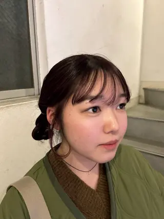 ミディアム カラー 愛結 暖色カラー🎀🩰のヘアスタイル