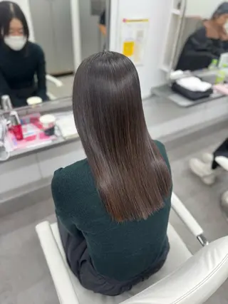 セミロング 🕯コバ/レイヤー/ 透明感/縮毛🕯のヘアスタイル