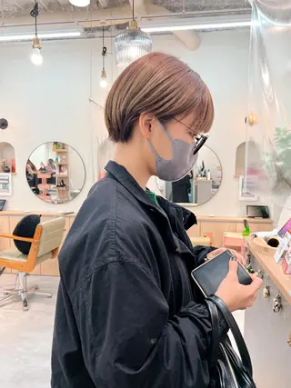 ショート カラー カット特化柏駅 徒歩3分LOUのヘアスタイル