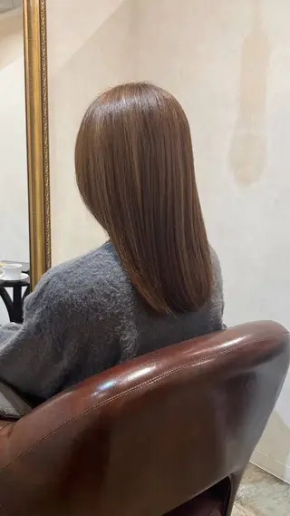 セミロング カラー 🎀RUI/髪質改善 /美髪矯正/艶カラーのヘアスタイル