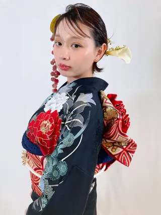ヘアアレンジ ショート saito .のヘアスタイル
